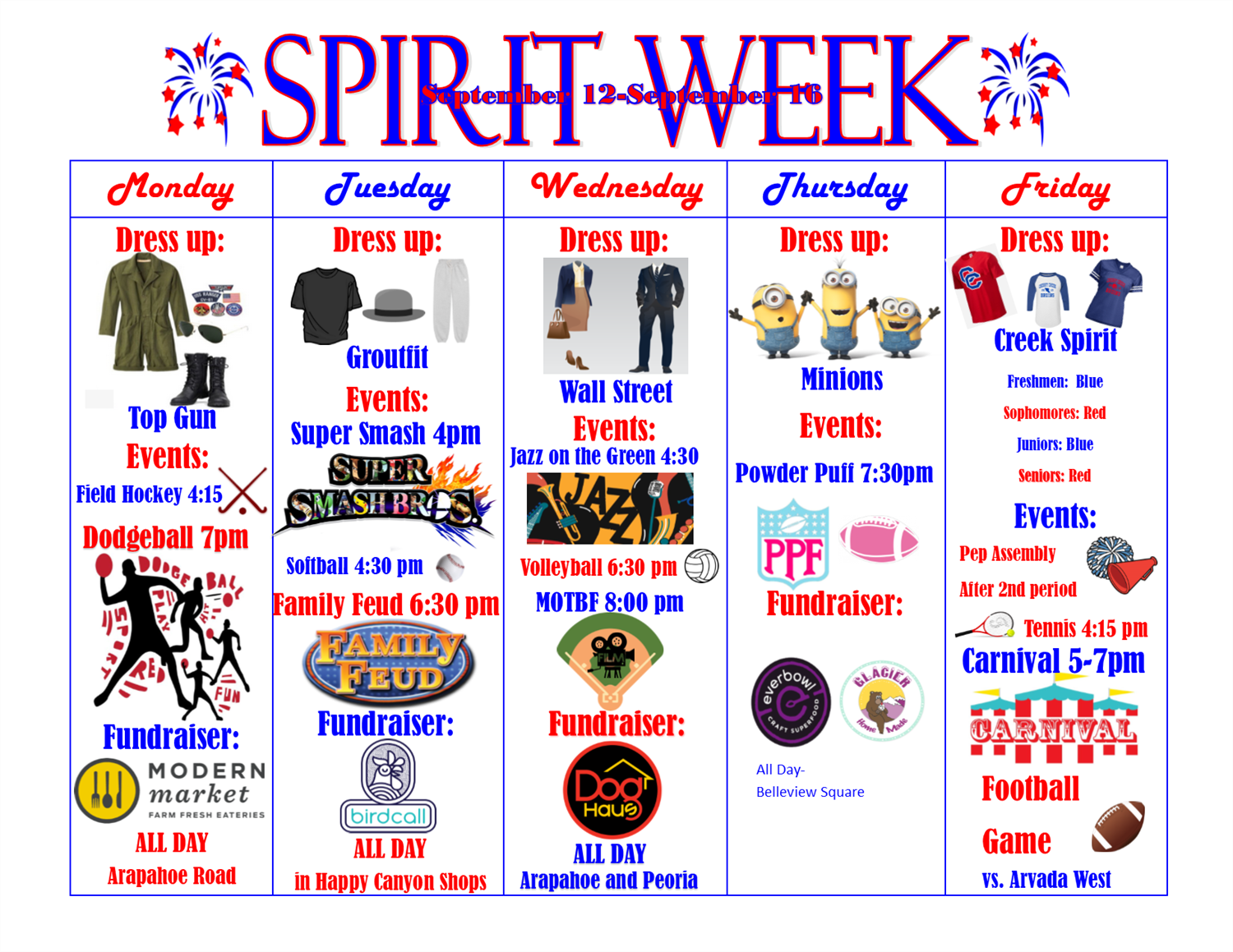 Homecoming Spirit Week